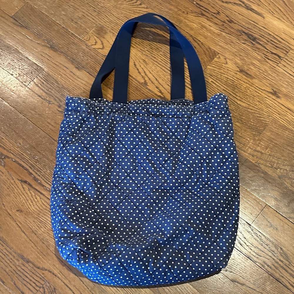 Aerie Navy Polka Dot Bag! - Picture 5 of 8